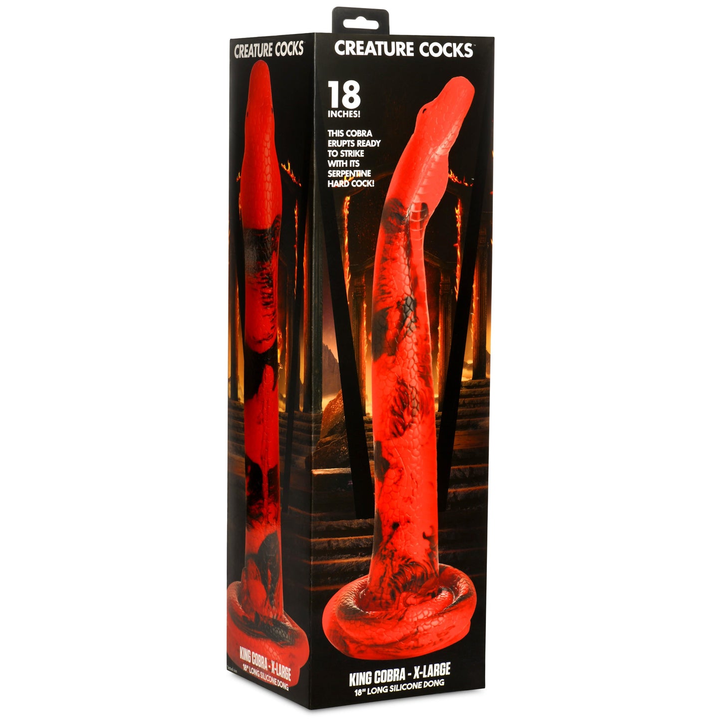 King Cobra - X-Large 18" Long Silicone Dong