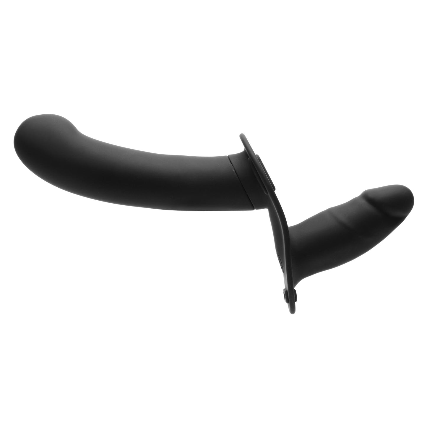 28X Double Diva 1.5" Double Dildo w- Harness & Remote - Black